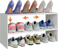 X-cosrack 2-Tier Shoe Rack Organizer - Expandable, Adjustable Storage