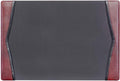 Dacasso Burgundy Leather 25.5 in x 17.25 in Side Rails Desk Pad