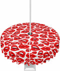 Waterproof Round Tablecloth 60- Red Lip Design