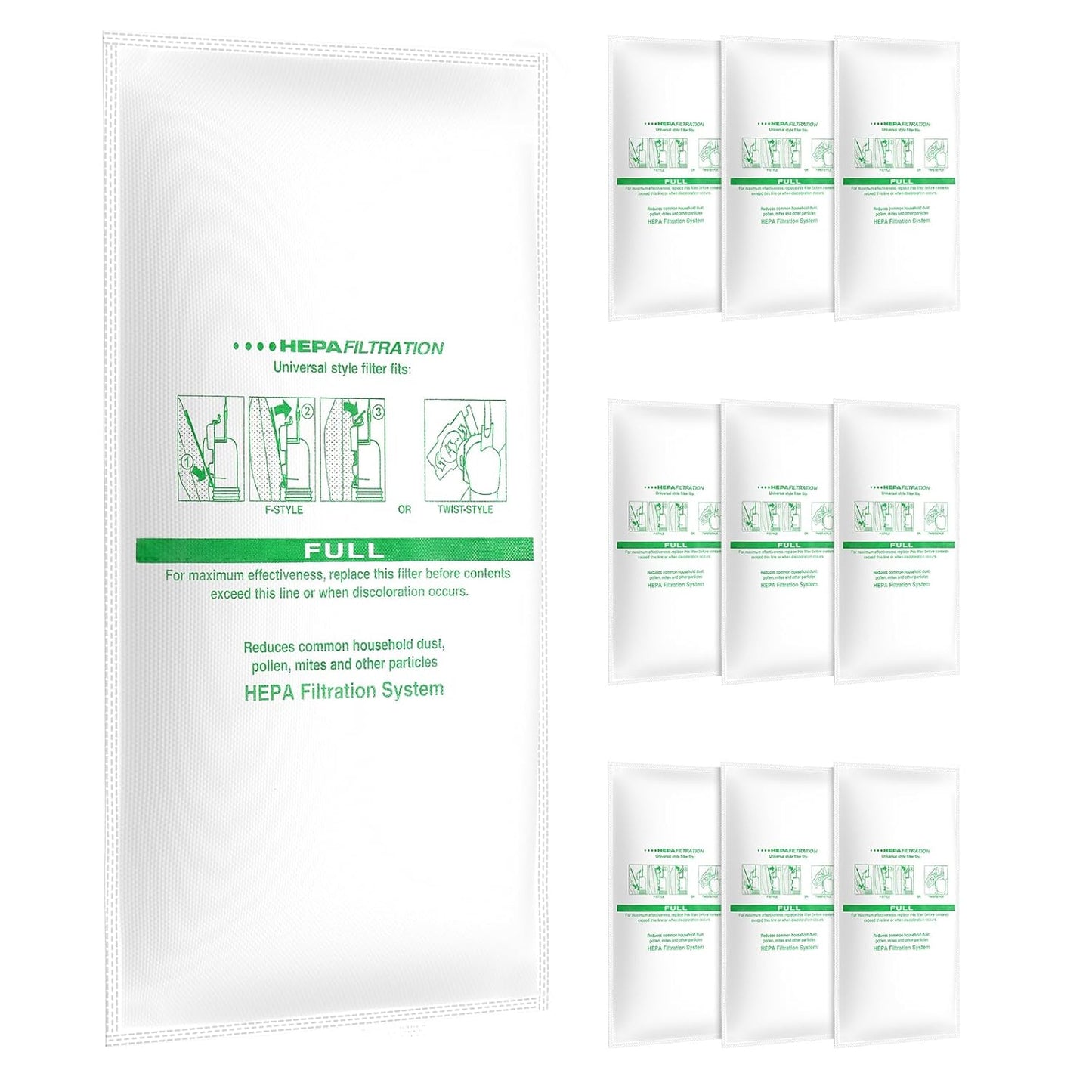 10 Pack HEPA Filter Bags Compatible with KB Vacuums - G4, G5, G6+