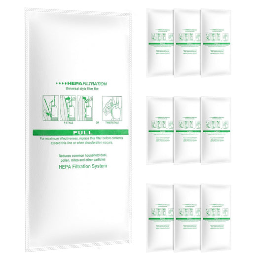 10 Pack HEPA Filter Bags Compatible with KB Vacuums - G4, G5, G6+