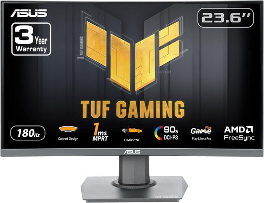 ASUS TUF Gaming 24 FHD Curved Monitor - 180Hz Refresh Rate