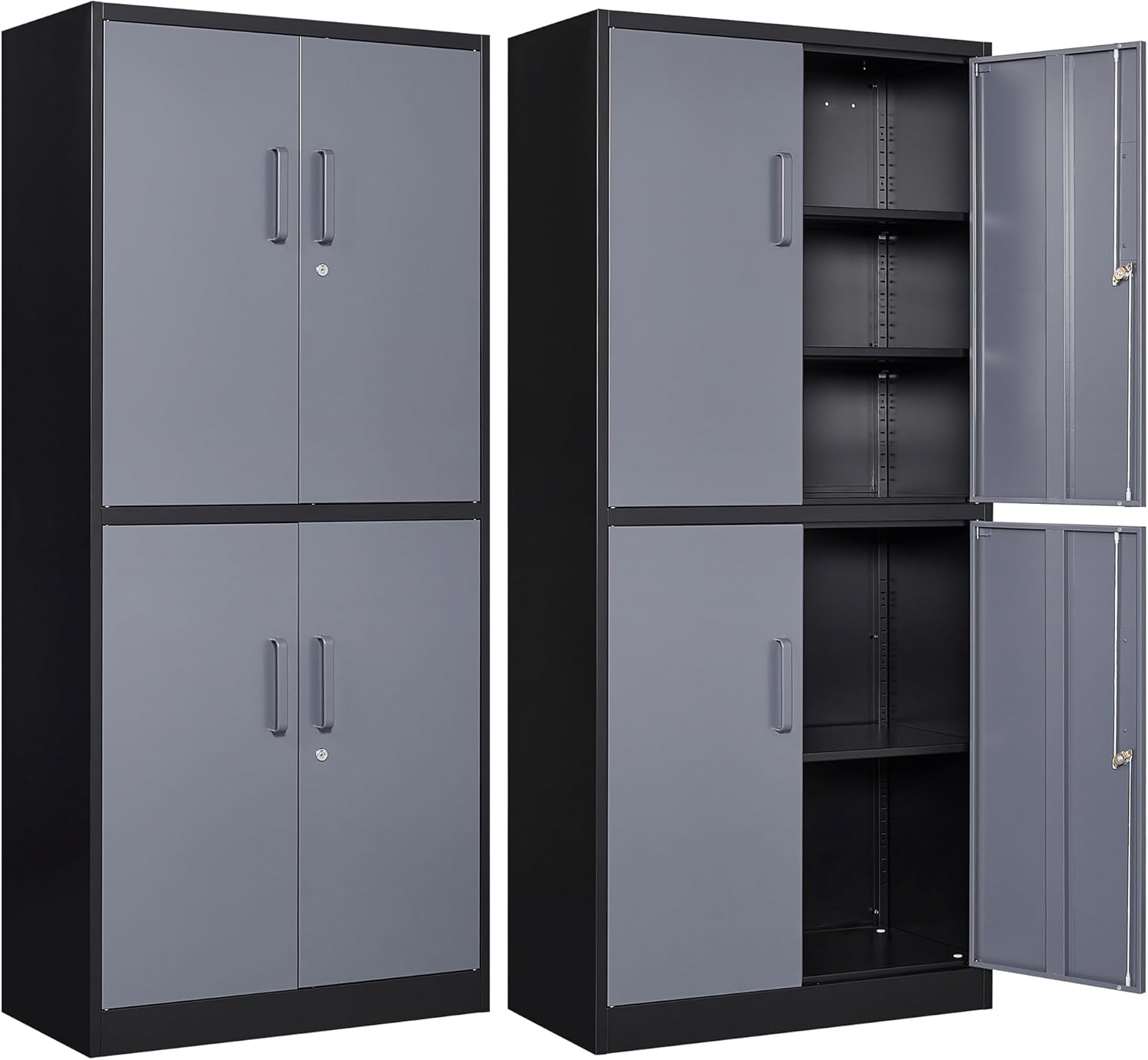 Letaya Metal Storage Cabinets with Lock for Home and Office