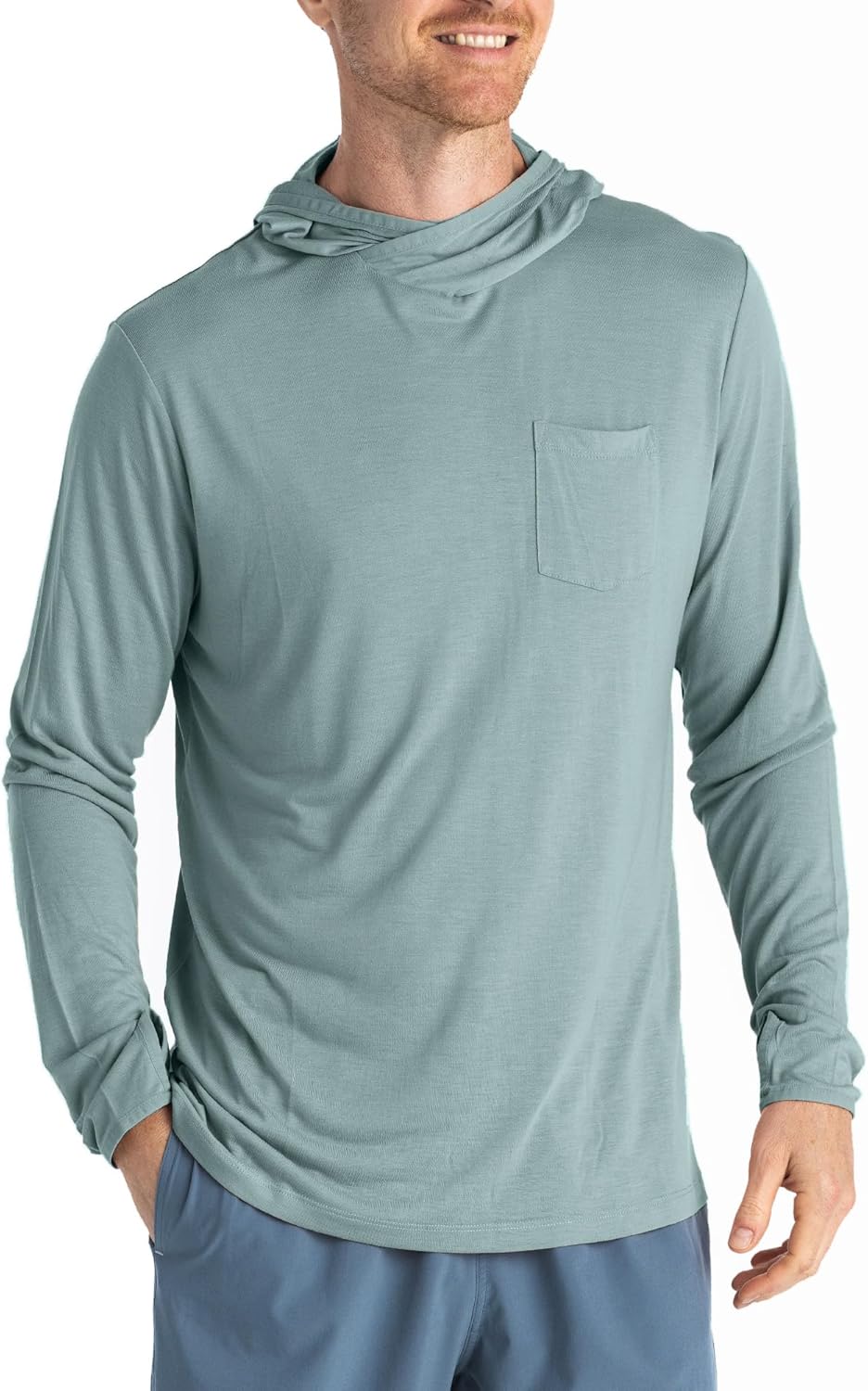 Men's Lightweight Hoodie for Outdoor Use with Sun Protection