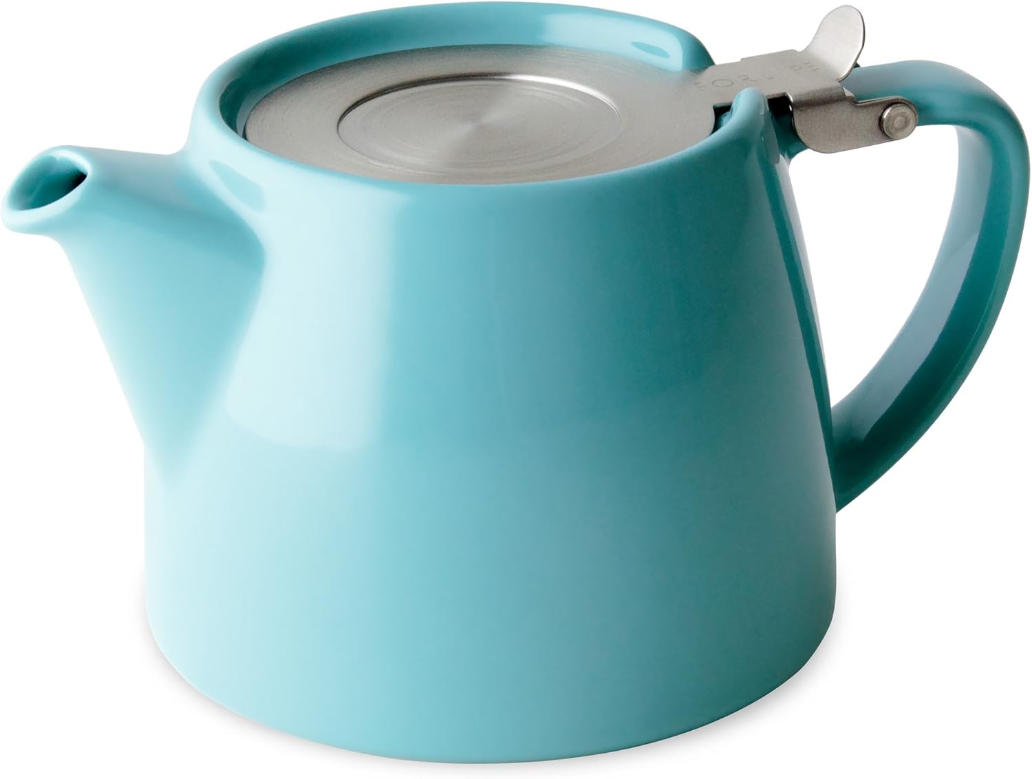 FORLIFE Stump Teapot with SLS Lid and Infuser, 18-Ounce Turquoise