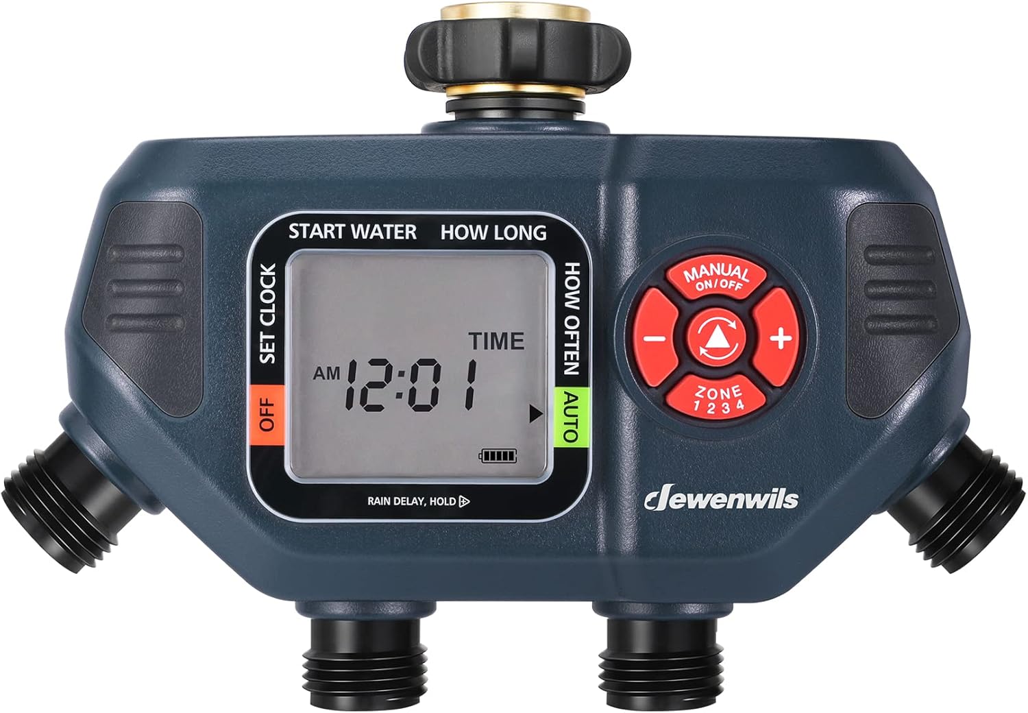 DEWENWILS Sprinkler Timer 4 Zone for Efficient Garden Watering