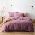 Purple Comforter Set Queen Pale Mauve - Soft Lightweight Cozy