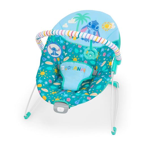 Disney Stitch Ohana Paradise Vibrating Baby Bouncer for Infants