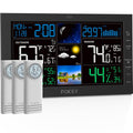 Weather Station Wireless Indoor Outdoor Thermometer - Clear VA Display