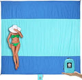 Beach Blanket Sandproof Extra Large 7x7 ft - Compact Sand Free Mat