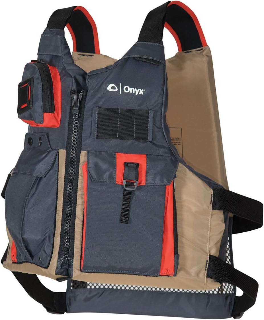Onyx Kayak Fishing Life Jacket with Multiple Pockets & Comfort