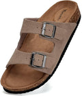 Mens Cork Footbed Slides for Walking and Beach - Torotto