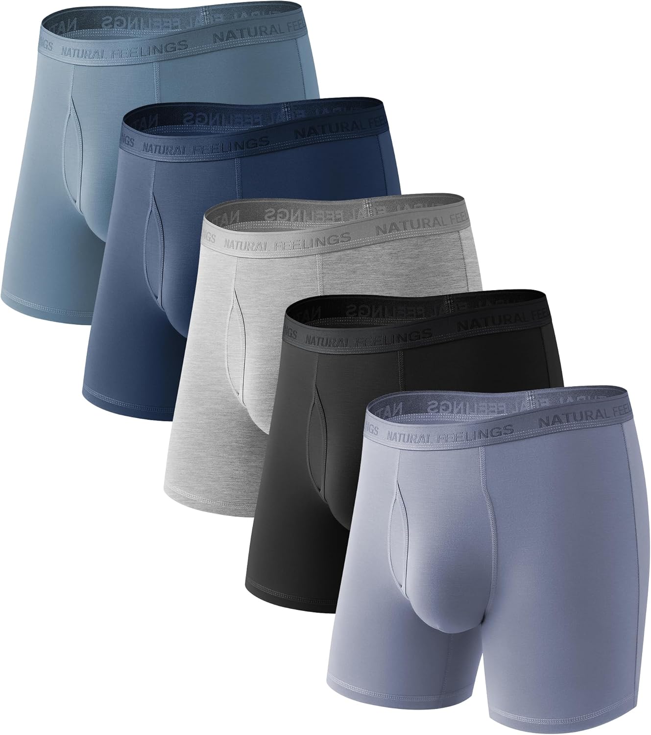 Natural Feelings Men's Bamboo Boxer Briefs for Ultimate Comfort