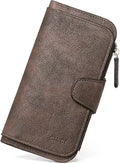 CLUCI Women Wallet Leather RFID Trifold Large - Organized, Secure