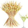 Golden Cocktail Picks - Elevate Your Appetizers