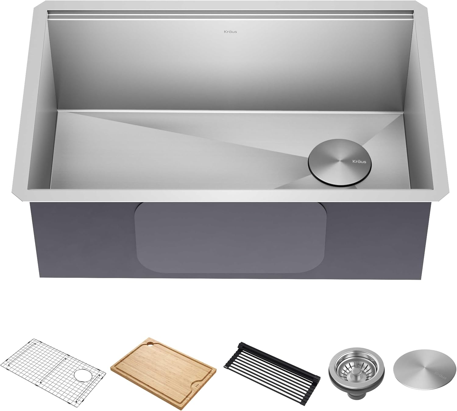 KRAUS Kore 28-Inch Undermount Workstation Sink with Accessories