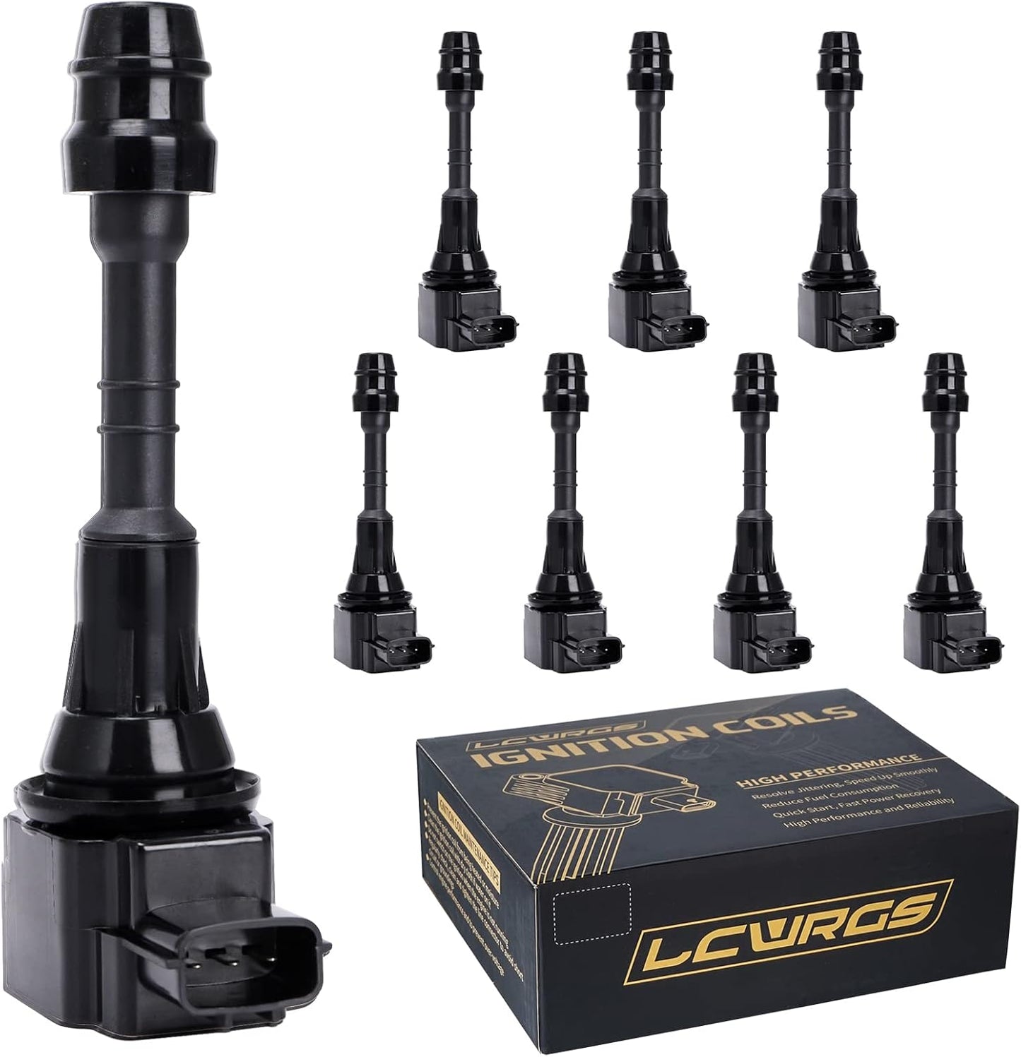Set of 8 Ignition Coil Packs for Nissan Titan and Armada