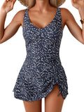 B2prity One Piece Swimdress for Women with Tummy Control Design