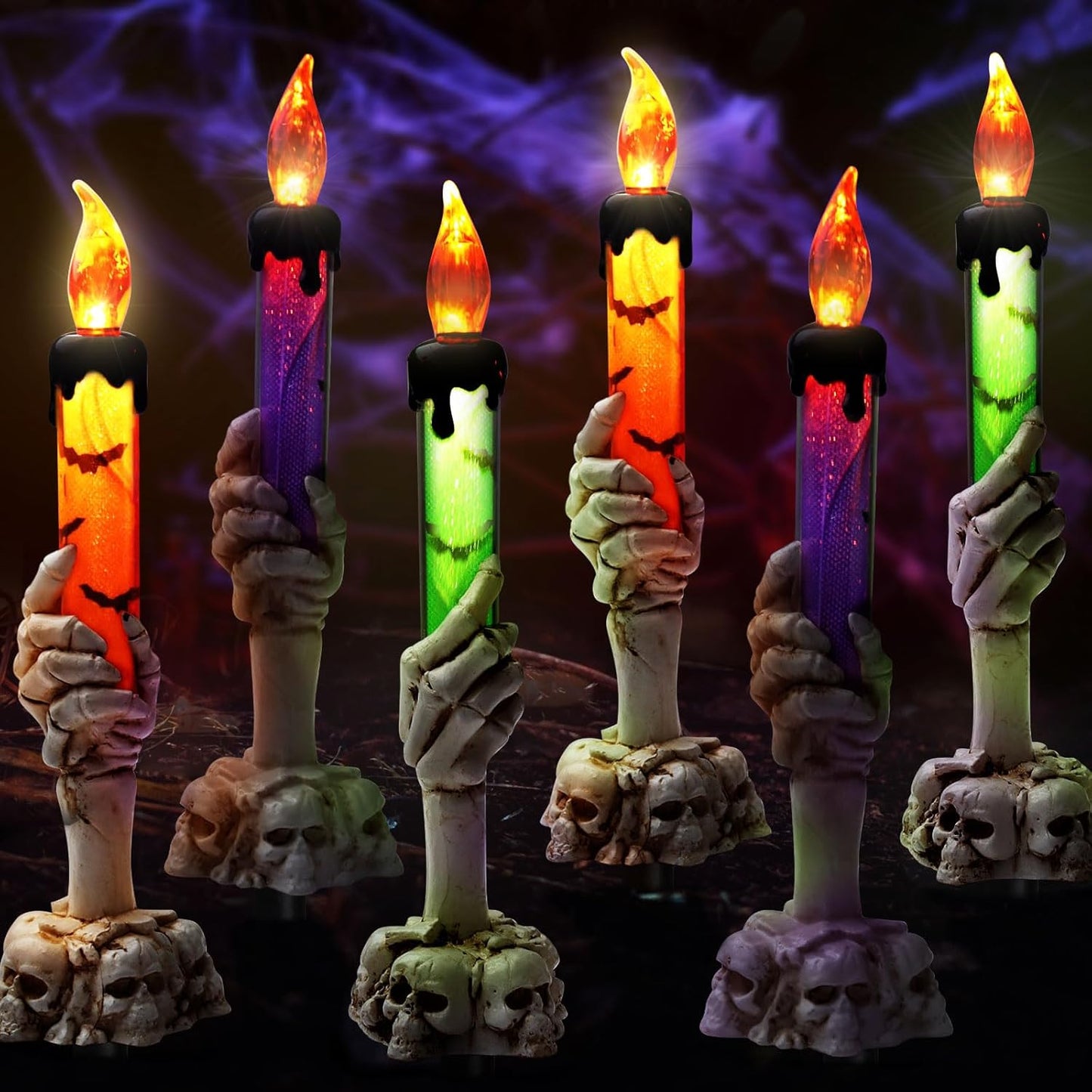 Halloween Decorations with Skeleton Hands for Spooky Atmosphere