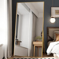 Full Length Mirror 76in x 37in Gold Frame - Clear Full-Body View