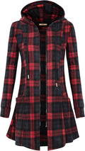 Womens Long Zip Hoodie Cardigan Tunic - Lightweight Layer