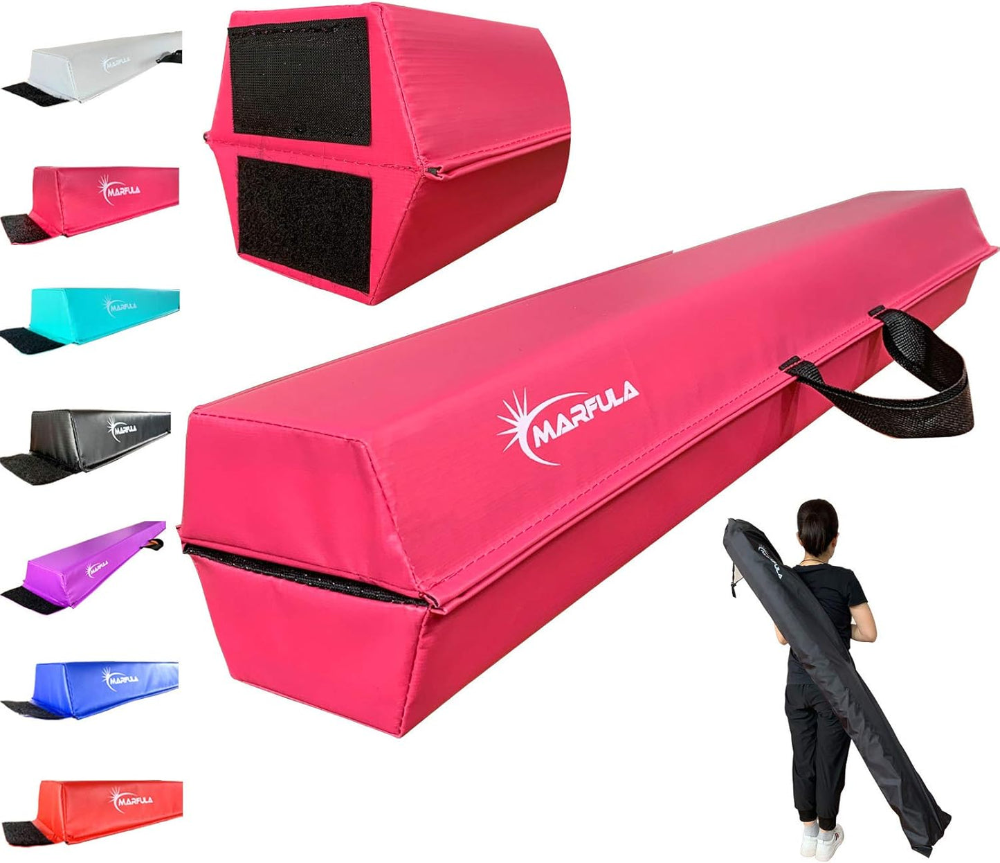 Folding Balance Beam for Kids - 6 FT to 10 FT Home Gym Use