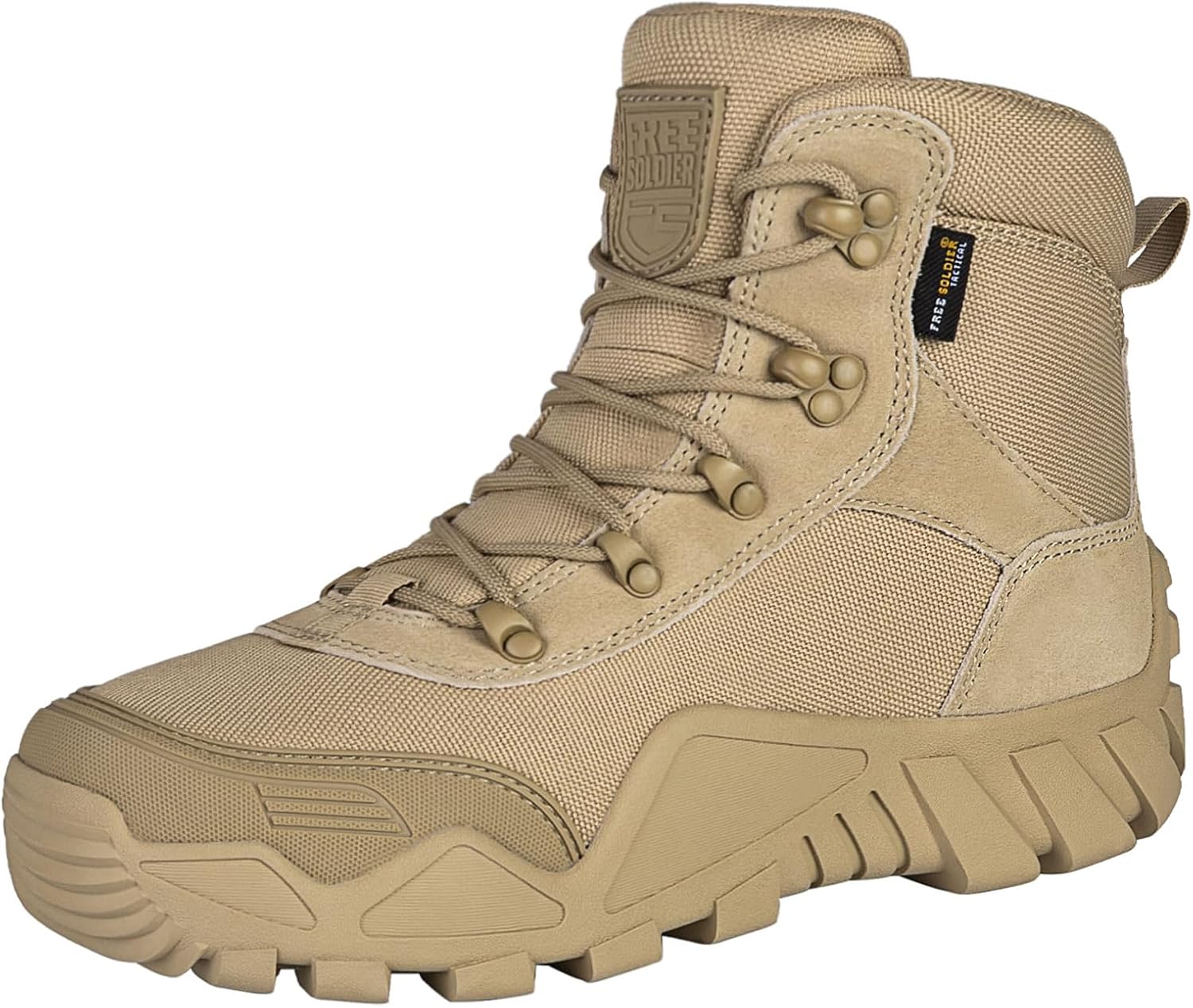 FREE SOLDIER Men's Waterproof Hiking Boots for Outdoor Adventures
