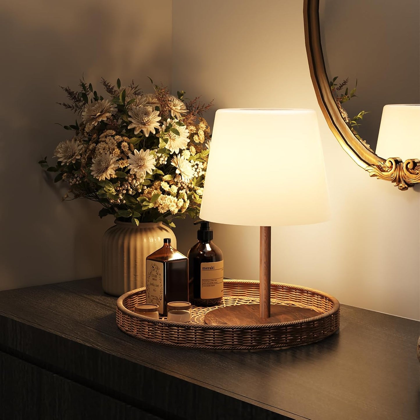 EZVALO Outdoor Cordless Table Lamp for Versatile Indoor Outdoor Use