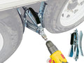 Camper Wheel Chock Heavy Duty Rotatable X Stabilizer - Quick Install
