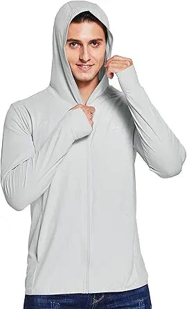 Willit Men's UPF 50+ Light Jacket for Sun Protection and Comfort