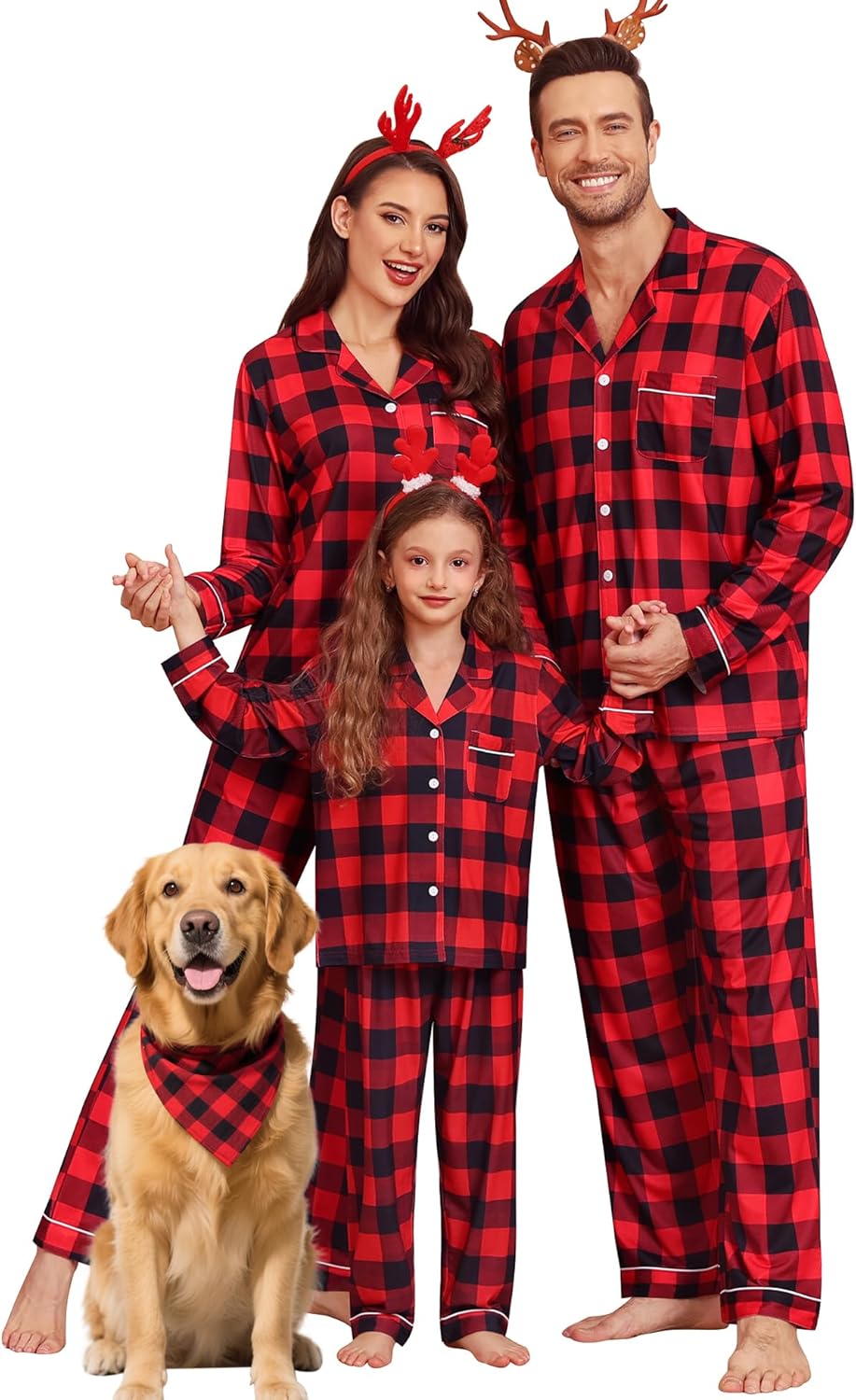 Matching Couple Christmas Pajamas Set for Family Festivities