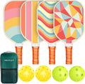 Pickleball Paddles Set of 4 - USAPA Approved Premium Wood Set
