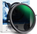 Variable ND & CPL 62mm Filter - 2 in 1 Variable ND