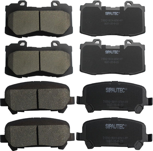 SIPAUTEC 8pcs Ceramic Disc Brake Pads for Chevrolet Colorado