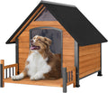 Outdoor Dog House with Insulated Liner for Large Breeds