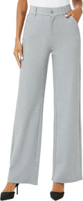 Stylish High Waist Wide Leg Pants for Women with Pockets