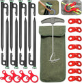 ZHIHUIGET 12 Heavy Duty Tent Stakes Set for Outdoor & Camping