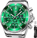 OLEVS Men's Waterproof Chronograph Watch - Classic Big Face