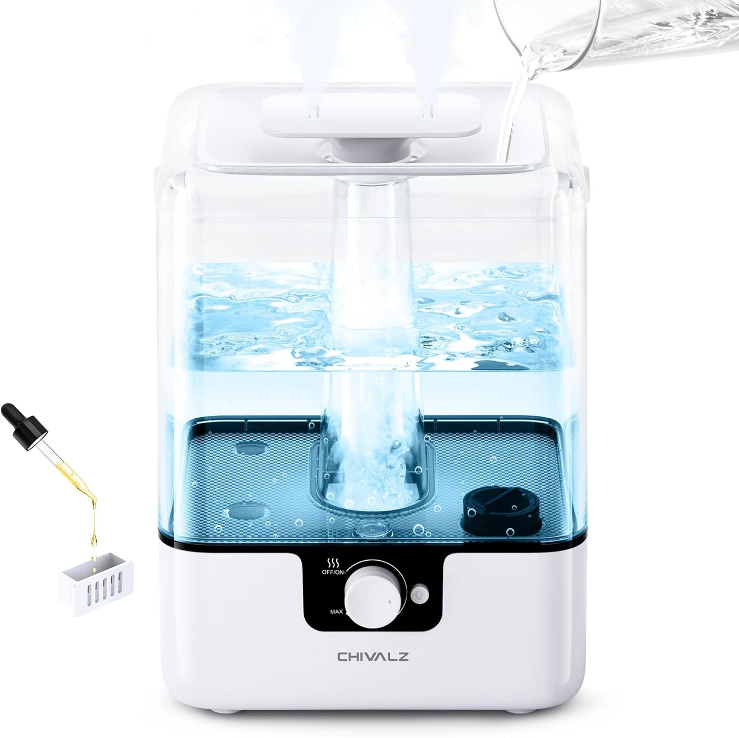 6L Cool Mist Humidifiers for Bedroom and Large Rooms, Quiet
