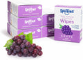 Baby Teeth Wipes - Grape Flavor Xylitol Baby Gum Cleaner - Pack of 6