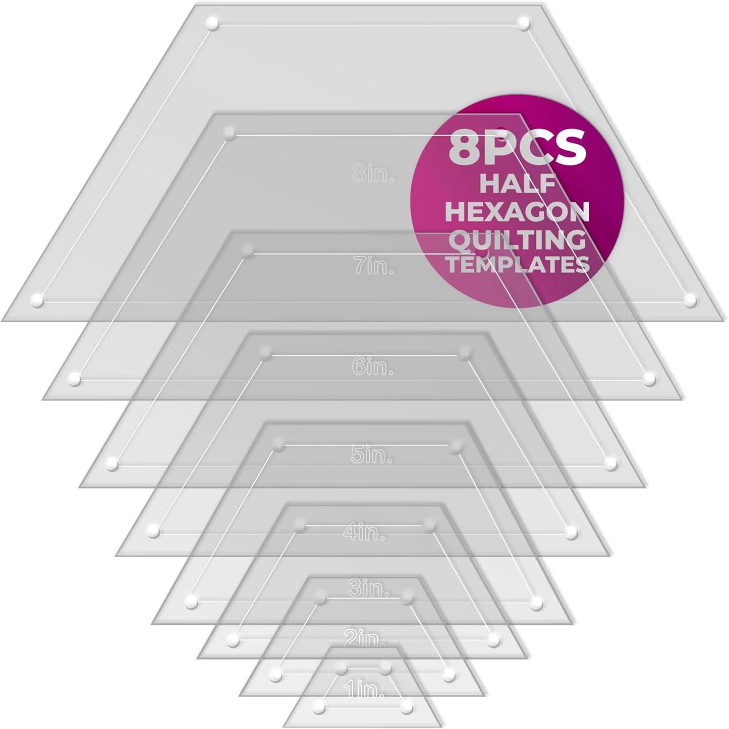 Hexagon Quilting Template Set for Precision Crafting Projects