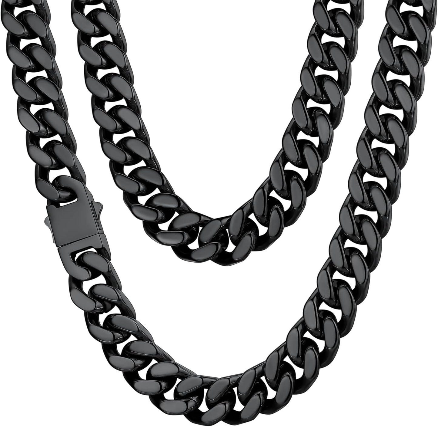 ChainsHouse Stainless Steel Mens Cuban Link Chain Necklace Gift