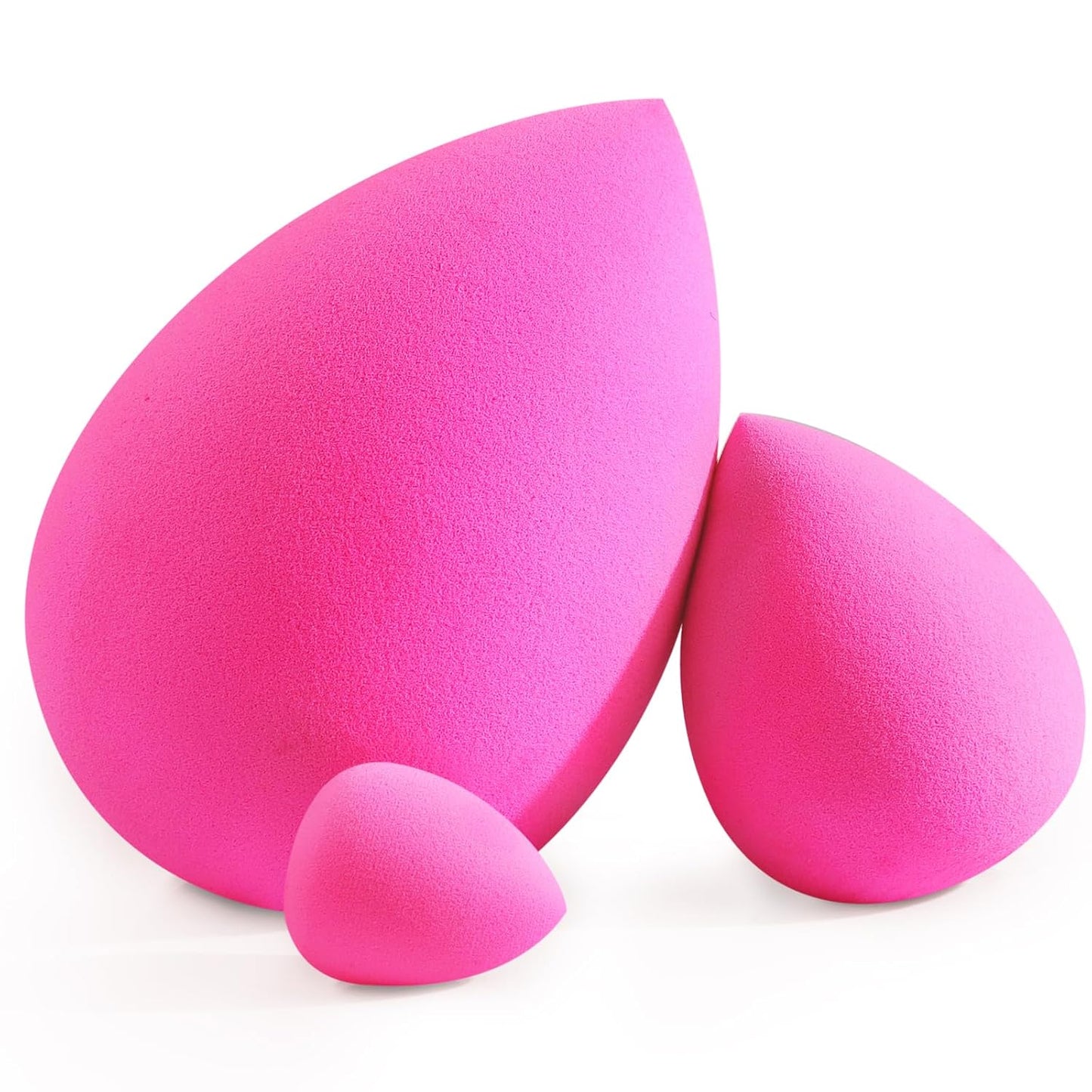 BEAKEY Rose Pink Makeup Sponge Trio - Bouncy Blend
