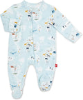 Magnetic Me Footie Pajamas Soft Modal Sleeper for Babies - Quick