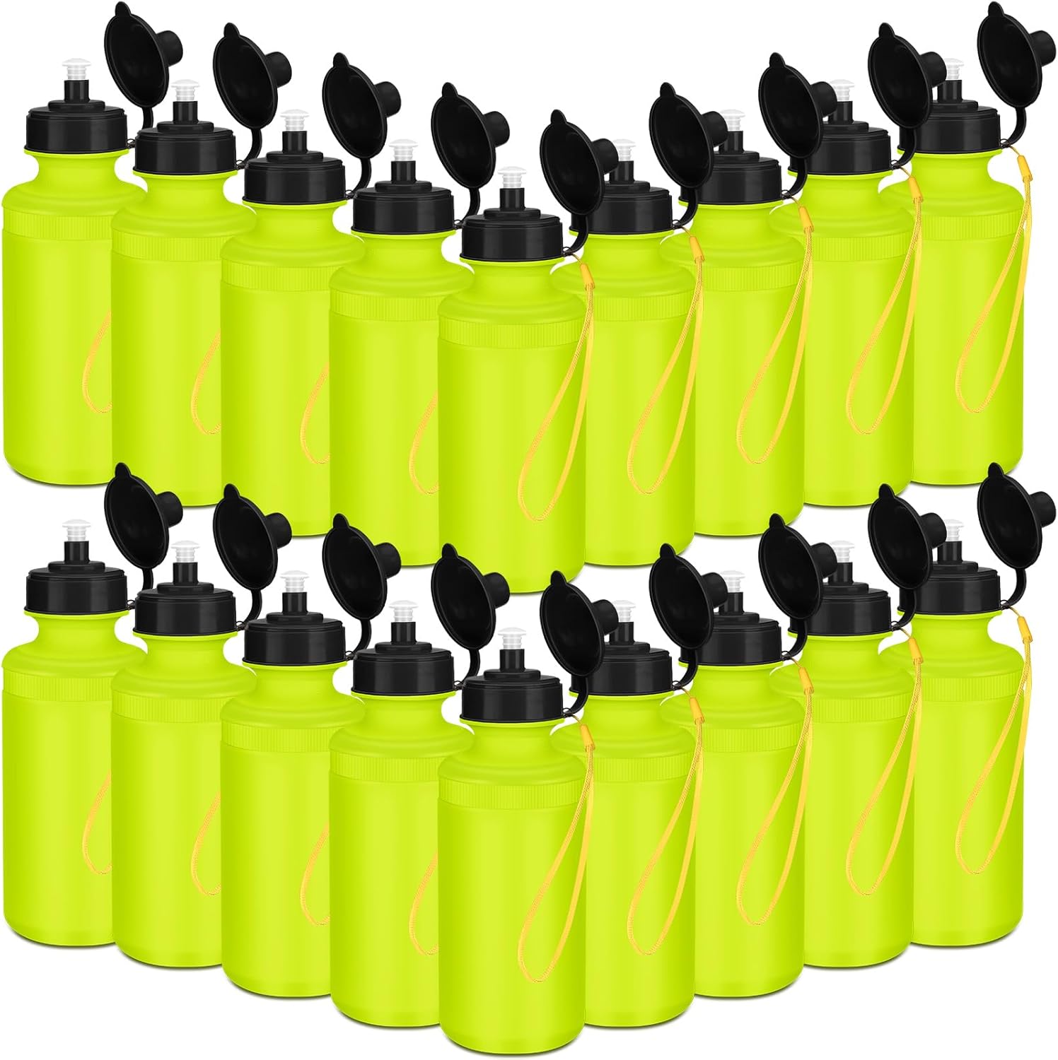 36 Pcs Sport Water Bottles Bulk for Fitness and Outdoor Activities