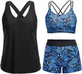 3 Piece Tankini Swimsuit for Women Tummy Control - Versatile 3-Piece