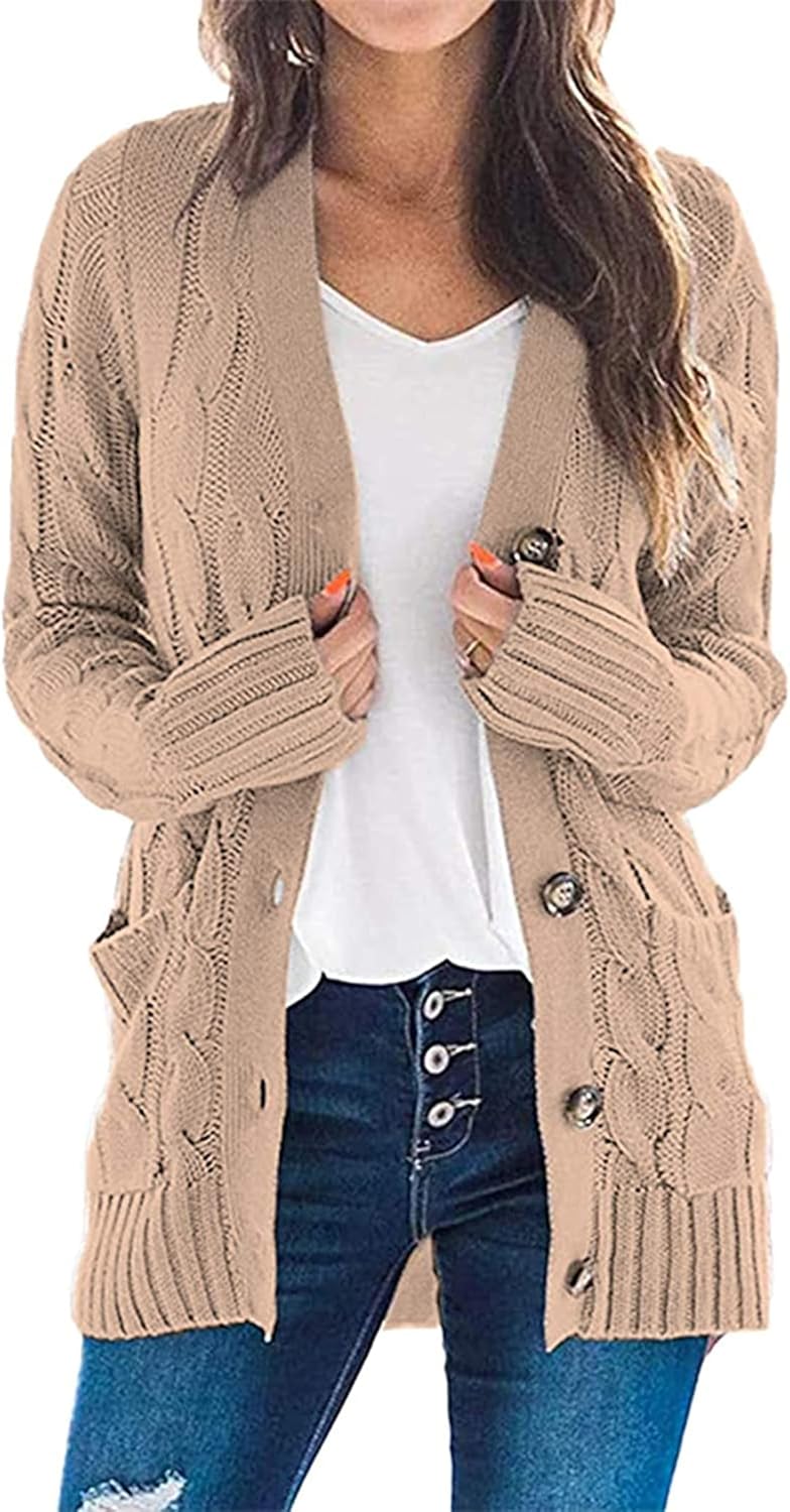 PRETTYGARDEN Women's Open Front Cardigan for Cozy Fall Style