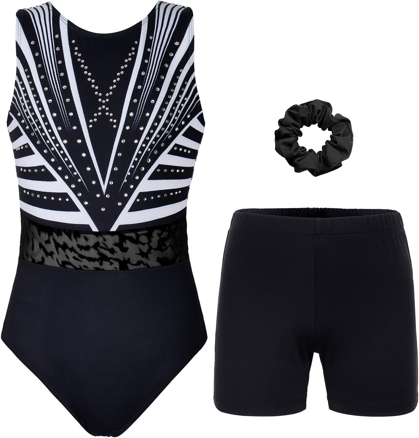 Gymnastics Leotards for Girls and Adults with Shorts Activewear