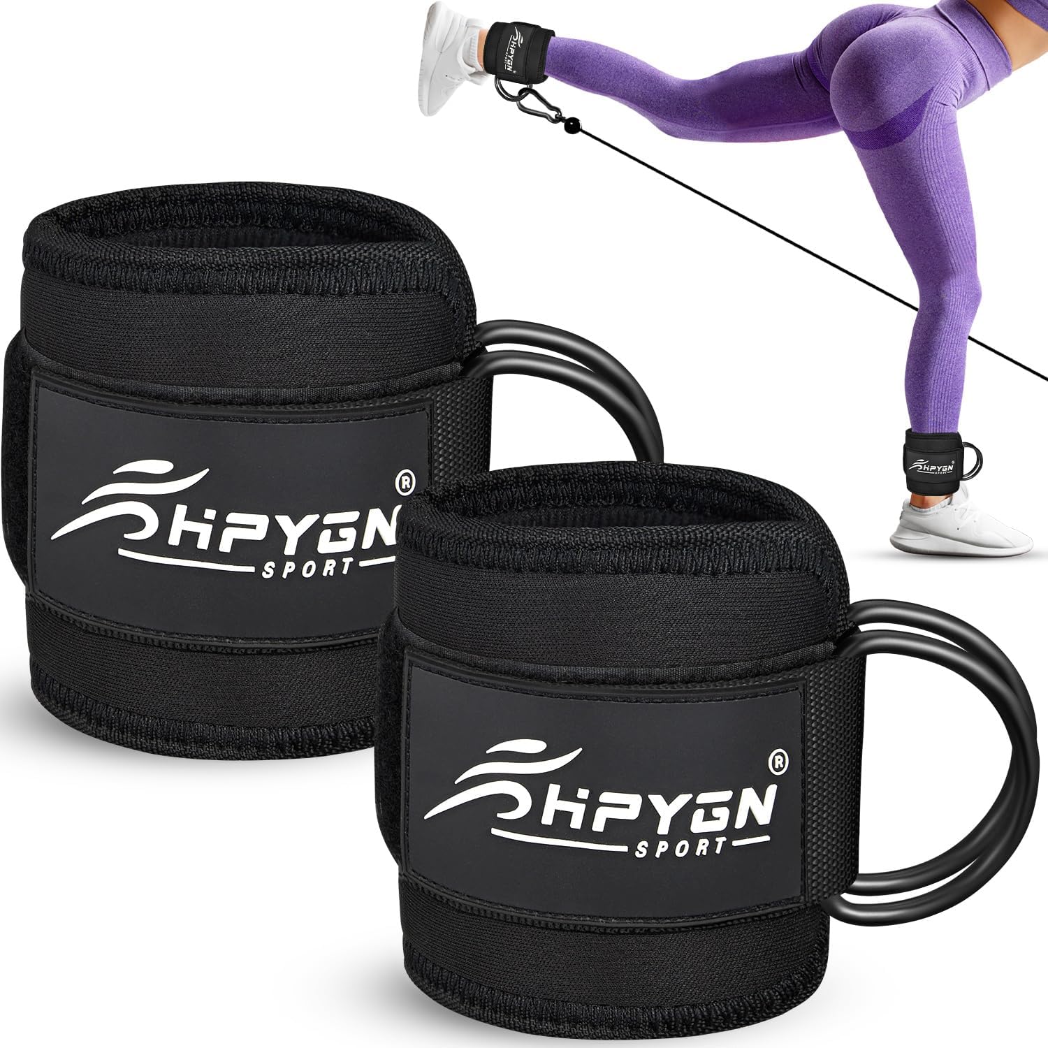 HPYGN Ankle Straps: Max Glute Gains