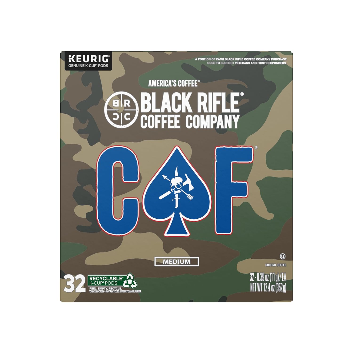 2X Caffeine Boost! BRCC CAF Coffee Pods